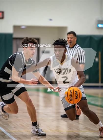 Thumbnail 1 in Victory Christian Academy vs. University City (MLK Showcase) photogallery.