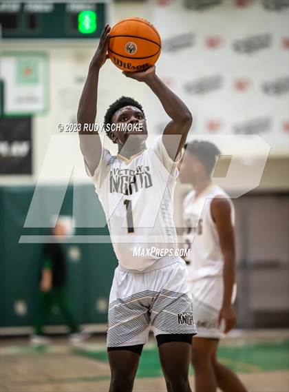 Thumbnail 3 in Victory Christian Academy vs. University City (MLK Showcase) photogallery.