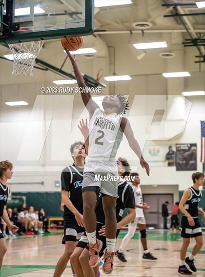 Thumbnail 1 in Victory Christian Academy vs. University City (MLK Showcase) photogallery.