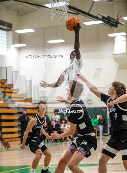 Thumbnail 3 in Victory Christian Academy vs. University City (MLK Showcase) photogallery.