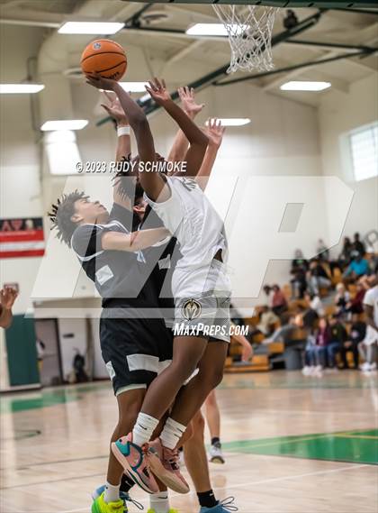 Thumbnail 1 in Victory Christian Academy vs. University City (MLK Showcase) photogallery.