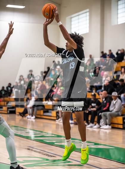 Thumbnail 1 in Victory Christian Academy vs. University City (MLK Showcase) photogallery.