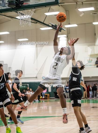 Thumbnail 2 in Victory Christian Academy vs. University City (MLK Showcase) photogallery.