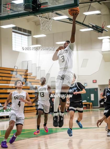 Thumbnail 1 in Victory Christian Academy vs. University City (MLK Showcase) photogallery.