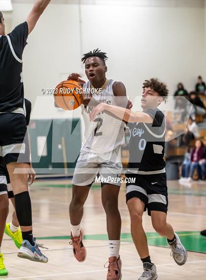 Thumbnail 3 in Victory Christian Academy vs. University City (MLK Showcase) photogallery.