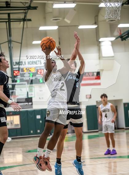 Thumbnail 1 in Victory Christian Academy vs. University City (MLK Showcase) photogallery.