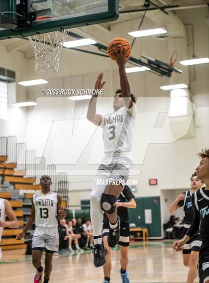 Thumbnail 3 in Victory Christian Academy vs. University City (MLK Showcase) photogallery.