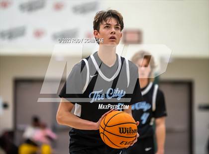 Thumbnail 3 in Victory Christian Academy vs. University City (MLK Showcase) photogallery.
