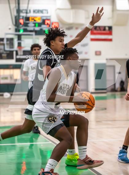 Thumbnail 3 in Victory Christian Academy vs. University City (MLK Showcase) photogallery.