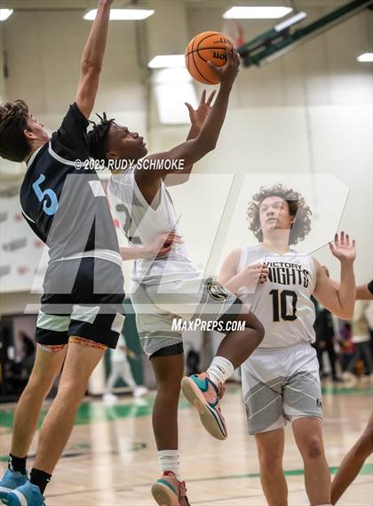 Thumbnail 2 in Victory Christian Academy vs. University City (MLK Showcase) photogallery.