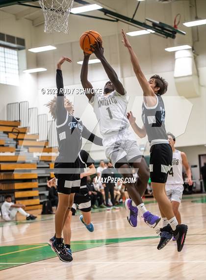 Thumbnail 1 in Victory Christian Academy vs. University City (MLK Showcase) photogallery.
