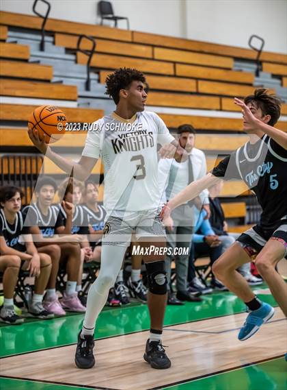 Thumbnail 1 in Victory Christian Academy vs. University City (MLK Showcase) photogallery.