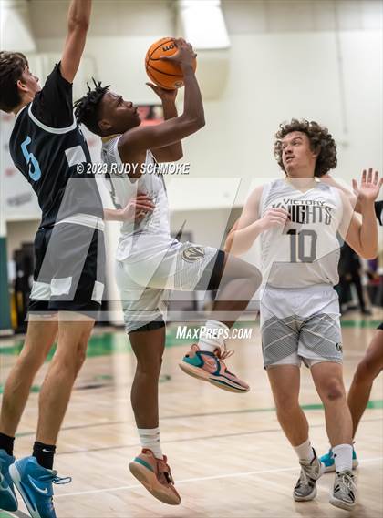 Thumbnail 1 in Victory Christian Academy vs. University City (MLK Showcase) photogallery.