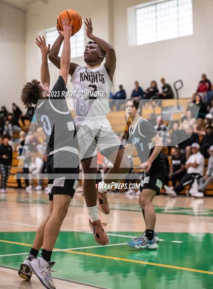 Thumbnail 1 in Victory Christian Academy vs. University City (MLK Showcase) photogallery.