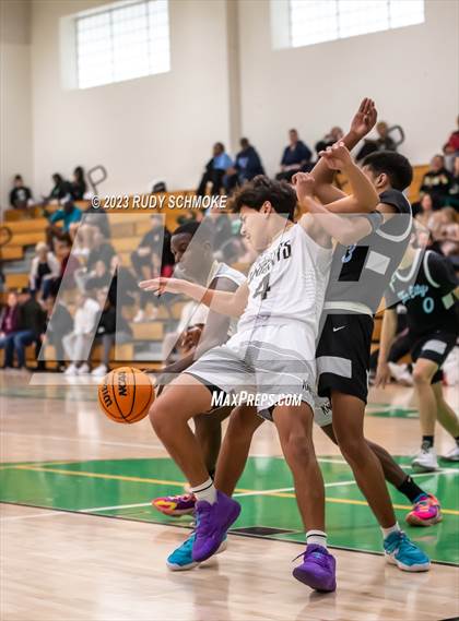Thumbnail 1 in Victory Christian Academy vs. University City (MLK Showcase) photogallery.