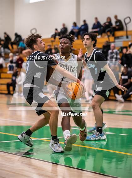 Thumbnail 1 in Victory Christian Academy vs. University City (MLK Showcase) photogallery.