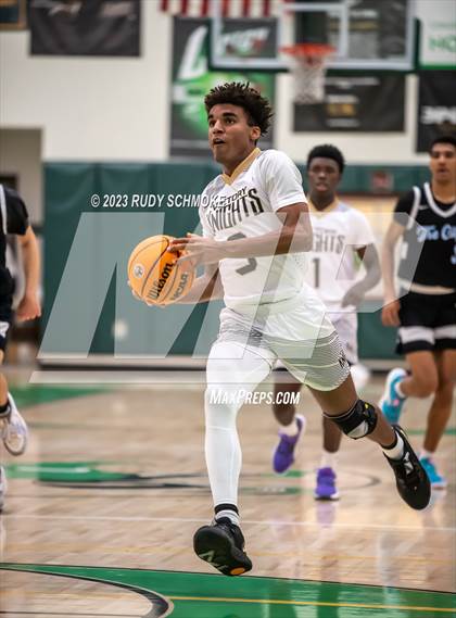 Thumbnail 3 in Victory Christian Academy vs. University City (MLK Showcase) photogallery.