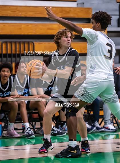 Thumbnail 3 in Victory Christian Academy vs. University City (MLK Showcase) photogallery.