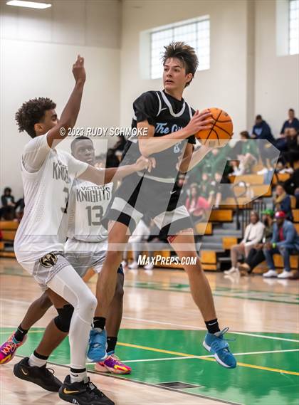 Thumbnail 3 in Victory Christian Academy vs. University City (MLK Showcase) photogallery.