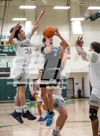Thumbnail 1 in Victory Christian Academy vs. University City (MLK Showcase) photogallery.