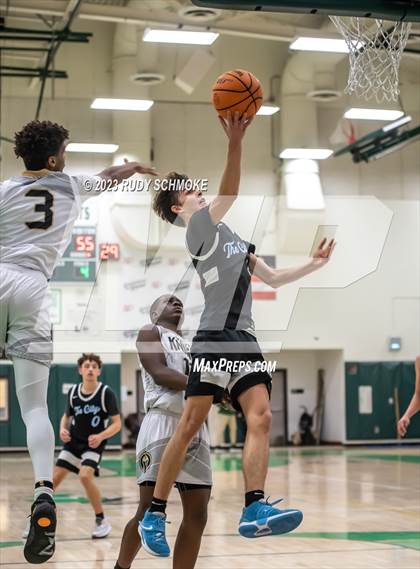 Thumbnail 2 in Victory Christian Academy vs. University City (MLK Showcase) photogallery.