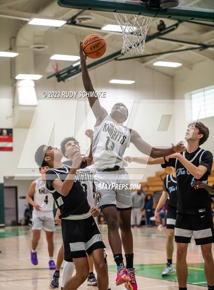 Thumbnail 1 in Victory Christian Academy vs. University City (MLK Showcase) photogallery.