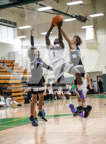 Thumbnail 2 in Victory Christian Academy vs. University City (MLK Showcase) photogallery.