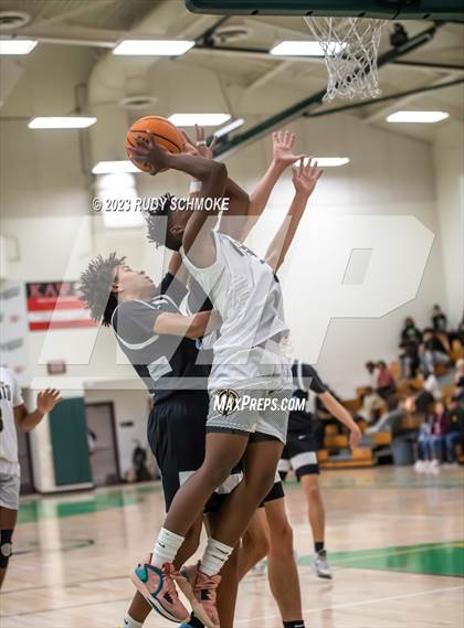 Thumbnail 3 in Victory Christian Academy vs. University City (MLK Showcase) photogallery.