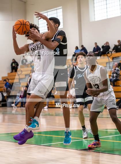 Thumbnail 2 in Victory Christian Academy vs. University City (MLK Showcase) photogallery.