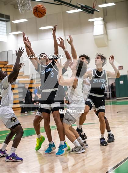 Thumbnail 1 in Victory Christian Academy vs. University City (MLK Showcase) photogallery.