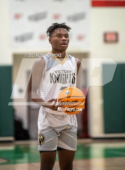 Thumbnail 3 in Victory Christian Academy vs. University City (MLK Showcase) photogallery.