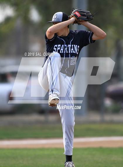 Thumbnail 3 in Valley Christian Academy vs. Orcutt Academy photogallery.