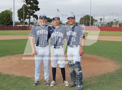 Thumbnail 2 in Valley Christian Academy vs. Orcutt Academy photogallery.