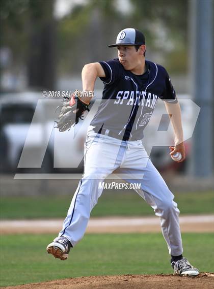 Thumbnail 2 in Valley Christian Academy vs. Orcutt Academy photogallery.