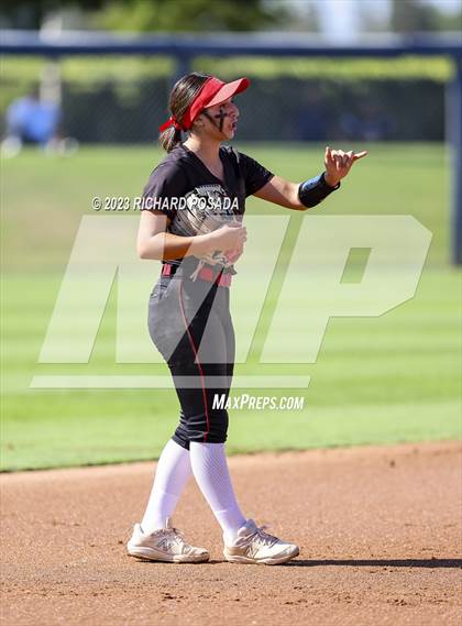 Thumbnail 3 in Reedley @ Fowler (CIF CS Softball Championships-Division 3) photogallery.