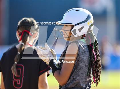 Thumbnail 1 in Reedley @ Fowler (CIF CS Softball Championships-Division 3) photogallery.