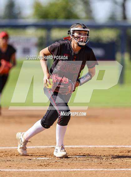 Thumbnail 2 in Reedley @ Fowler (CIF CS Softball Championships-Division 3) photogallery.