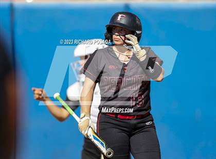 Thumbnail 3 in Reedley @ Fowler (CIF CS Softball Championships-Division 3) photogallery.