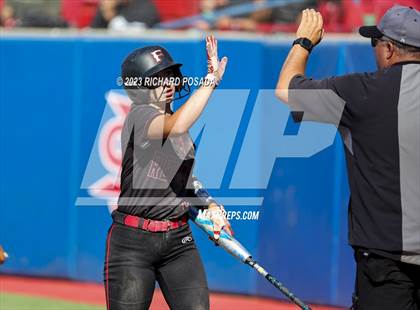 Thumbnail 1 in Reedley @ Fowler (CIF CS Softball Championships-Division 3) photogallery.