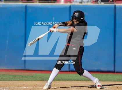 Thumbnail 1 in Reedley @ Fowler (CIF CS Softball Championships-Division 3) photogallery.