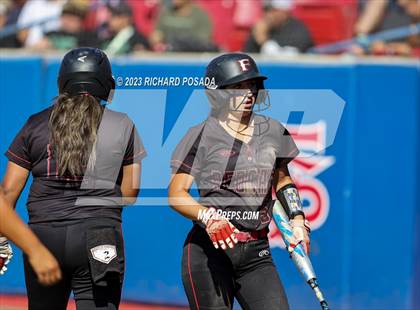 Thumbnail 3 in Reedley @ Fowler (CIF CS Softball Championships-Division 3) photogallery.