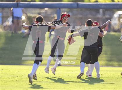 Thumbnail 3 in Reedley @ Fowler (CIF CS Softball Championships-Division 3) photogallery.