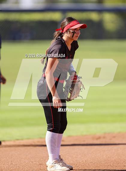 Thumbnail 3 in Reedley @ Fowler (CIF CS Softball Championships-Division 3) photogallery.