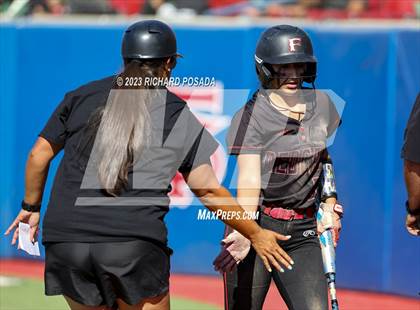 Thumbnail 2 in Reedley @ Fowler (CIF CS Softball Championships-Division 3) photogallery.