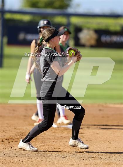 Thumbnail 2 in Reedley @ Fowler (CIF CS Softball Championships-Division 3) photogallery.