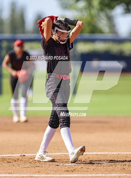 Thumbnail 3 in Reedley @ Fowler (CIF CS Softball Championships-Division 3) photogallery.