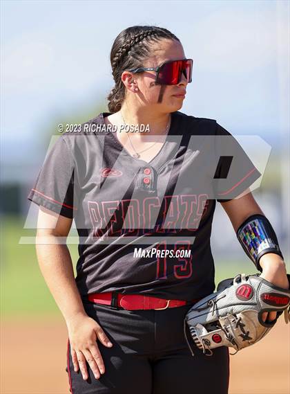 Thumbnail 3 in Reedley @ Fowler (CIF CS Softball Championships-Division 3) photogallery.