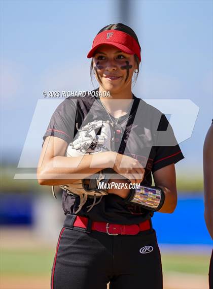 Thumbnail 1 in Reedley @ Fowler (CIF CS Softball Championships-Division 3) photogallery.