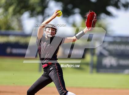 Thumbnail 3 in Reedley @ Fowler (CIF CS Softball Championships-Division 3) photogallery.
