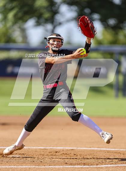 Thumbnail 3 in Reedley @ Fowler (CIF CS Softball Championships-Division 3) photogallery.
